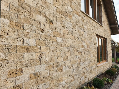 Patlatma Duvar Kaplama Traverten Rustik 5 x 15cm