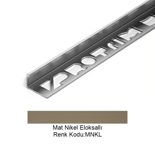 Pro Edge Alüminyum Köşe Profili 10mm Mat Nikel Eloksallı 10-MNKL-270