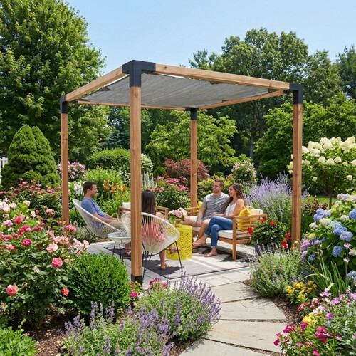 Demonte Ahşap Bahçe Çardak