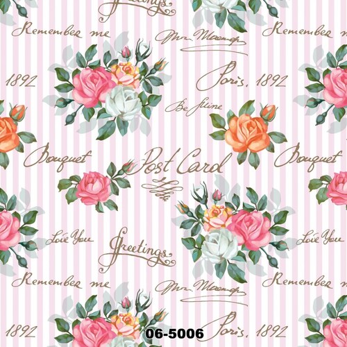 Çiçek Desenli Duvar Kağıdı 06 5006
