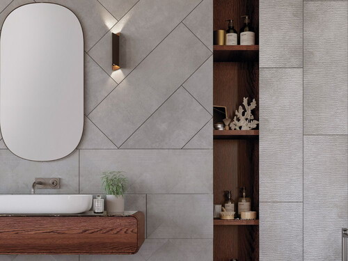 Qua Ark Silver Mat Rektifiyeli Yer Duvar Seramiği - 30x90