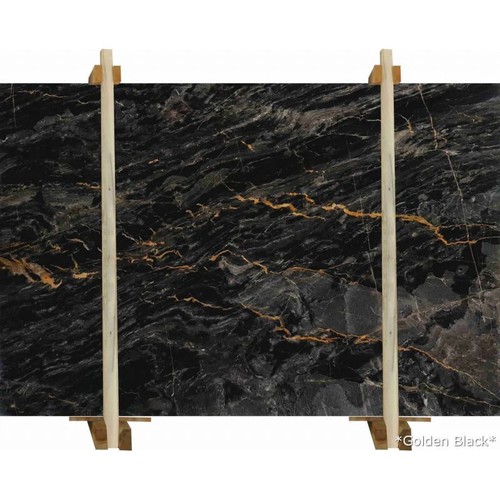 Golden Black Cilal Mermer Plaka