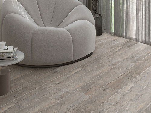 Qua Cenova Grey Mat Rektifiyeli Yer Duvar Seramiği - 20x120